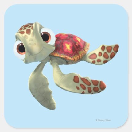 Finding Nemo Squirt Floating Square Sticker