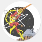 Firestorm The Nuclear Man Classic Round Sticker