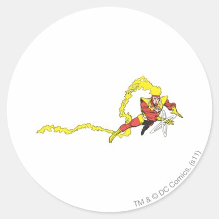 Firestorm Trail Of Flames Classic Round Sticker
