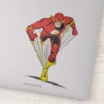 Flash Runs Forward Sticker