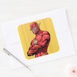 Flash Standing Square Sticker