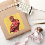 Flash Standing Square Sticker