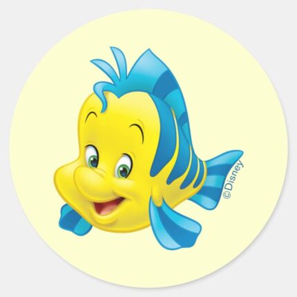 Flounder Classic Round Sticker