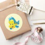 Flounder Classic Round Sticker