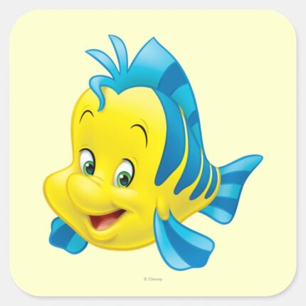 Flounder Square Sticker