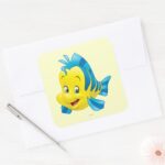 Flounder Square Sticker