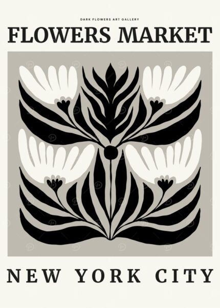 Flowers Market NYC Poster Poster