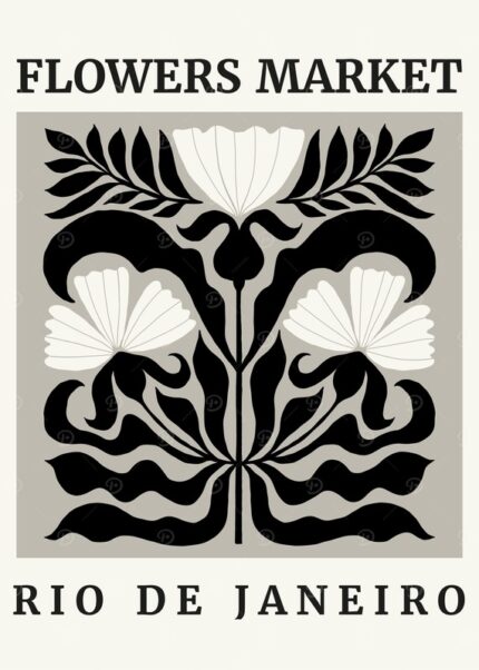 Flowers Market Rio De Janeiro Poster