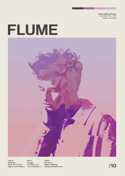 Flume Music Poster