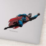 Flying To The Right Comic Sticker