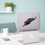 Flying To The Right Comic Sticker