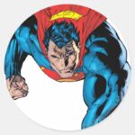 Flying Towards The Screen Classic Round Sticker