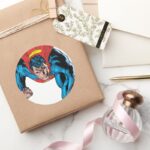 Flying Towards The Screen Classic Round Sticker