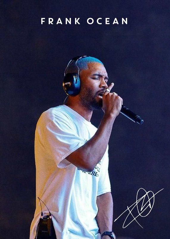 Frank Ocean Music Poster