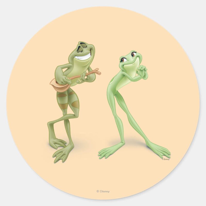 Frogs Music Classic Round Sticker Frogs Music Classic Round Sticker