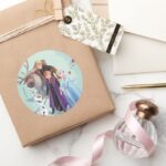 Frozen 2 Anna Elsa Friends Change Classic Round Sticker