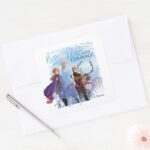 Frozen 2 Anna Elsa Friends Courage Square Sticker