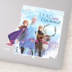 Frozen 2 Anna Elsa Friends Courage Sticker