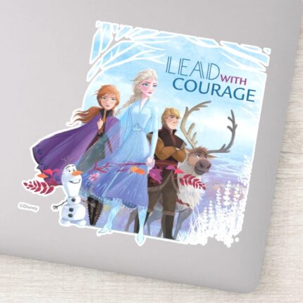 Frozen 2 Anna Elsa Friends Courage Sticker
