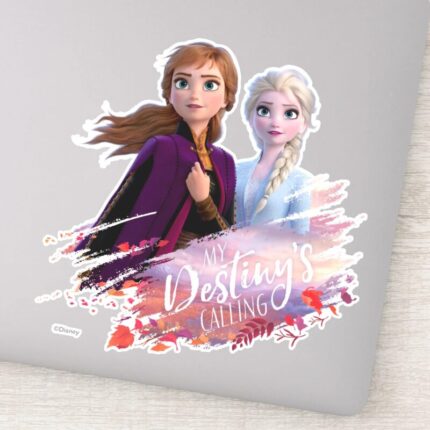 Frozen 2 Anna Elsa My Destinys Calling Sticker