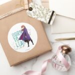 Frozen 2 Anna Born To Lead Classic Round Sticker