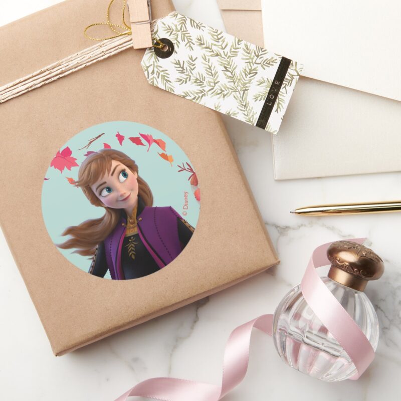 Frozen 2 Anna Change Is In The Air Classic Round Sticker