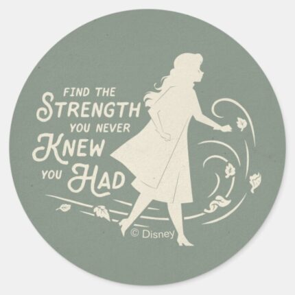 Frozen 2 Anna Find The Strength Classic Round Sticker
