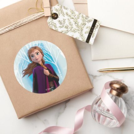 Frozen 2 Anna Find Your Strength Classic Round Sticker