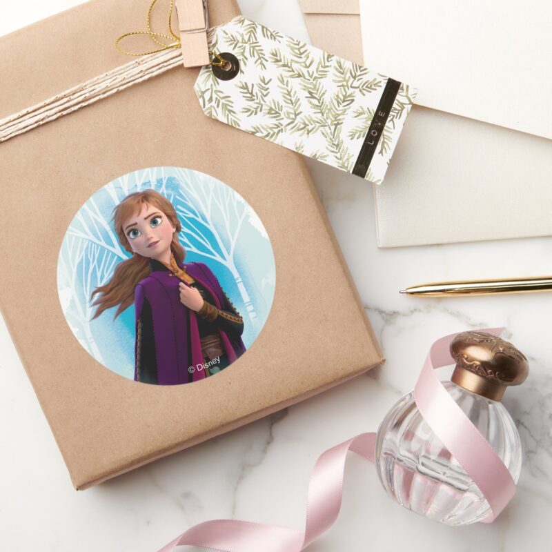 Frozen 2 Anna Find Your Strength Classic Round Sticker