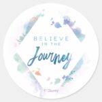 Frozen 2 Believe In The Journey Classic Round Sticker