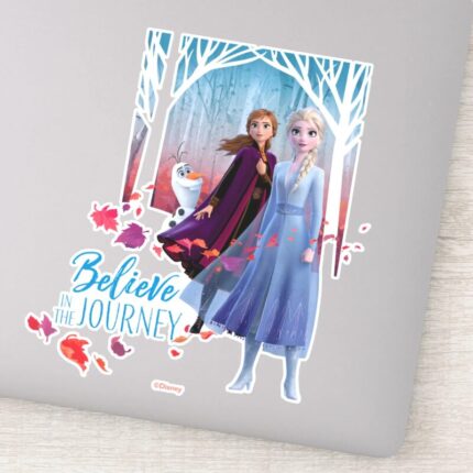 Frozen 2 Elsa Anna Olaf Believe Sticker