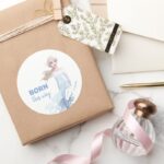Frozen 2 Elsa Watercolor Illustration Classic Round Sticker