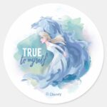 Frozen 2 Elsa The Nokk True To Myself Classic Round Sticker