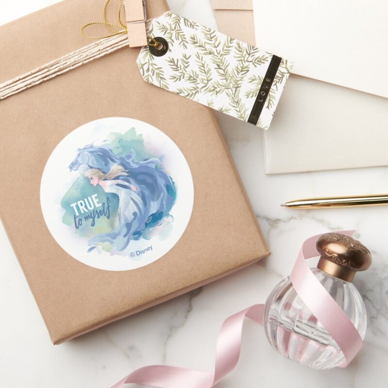 Frozen 2 Elsa The Nokk True To Myself Classic Round Sticker