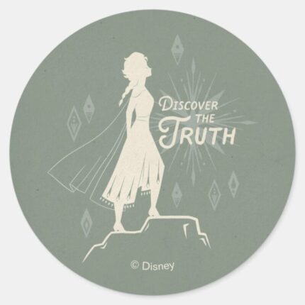 Frozen 2 Elsa Discover The Truth Classic Round Sticker