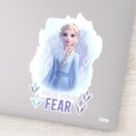 Frozen 2 Elsa Face Your Fear Sticker