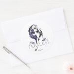 Frozen 2 Elsa Fearless Classic Round Sticker