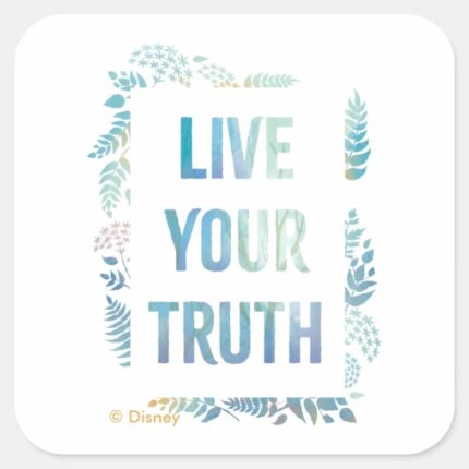 Frozen 2 Live Your Truth Square Sticker
