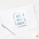 Frozen 2 Live Your Truth Square Sticker