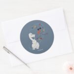 Frozen 2 Olaf And The Wind Classic Round Sticker