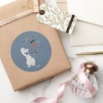 Frozen 2 Olaf And The Wind Classic Round Sticker