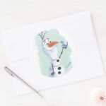 Frozen 2 Olaf Nature Is Magical Classic Round Sticker