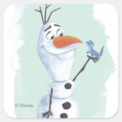 Frozen 2 Olaf Nature Is Magical Square Sticker