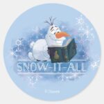 Frozen 2 Olaf Snow It All Classic Round Sticker