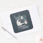 Frozen 2 Sven Kristoff Olaf Courage Square Sticker