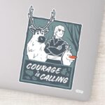 Frozen 2 Sven Kristoff Olaf Courage Sticker
