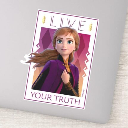 Frozen 2 Anna Live Your Truth Sticker