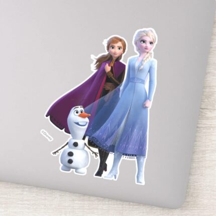 Frozen 2 Anna Elsa Olaf Sticker