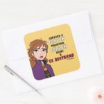 Frozen 2 Anna Survived Square Sticker