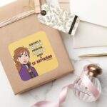Frozen 2 Anna Survived Square Sticker
